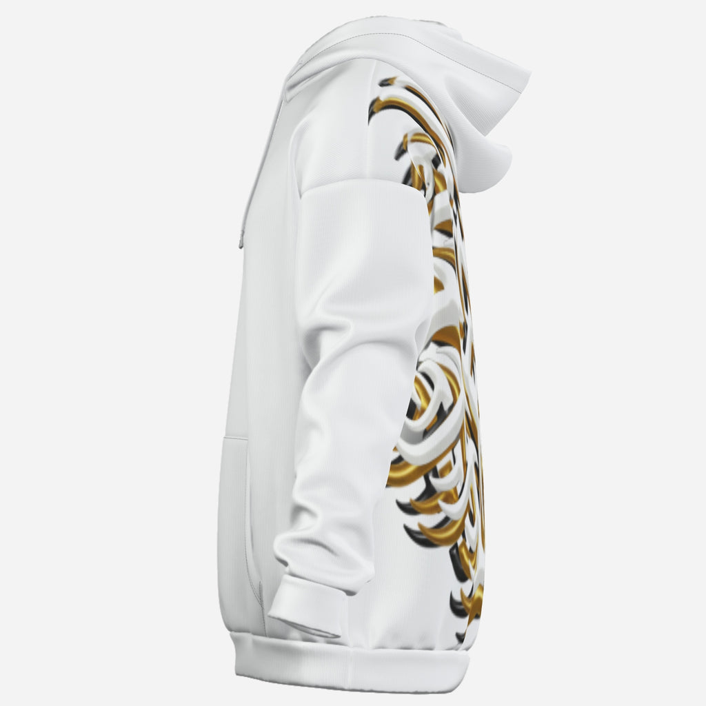 QuinZen Abstract: ONYX Statement Back Hoodie