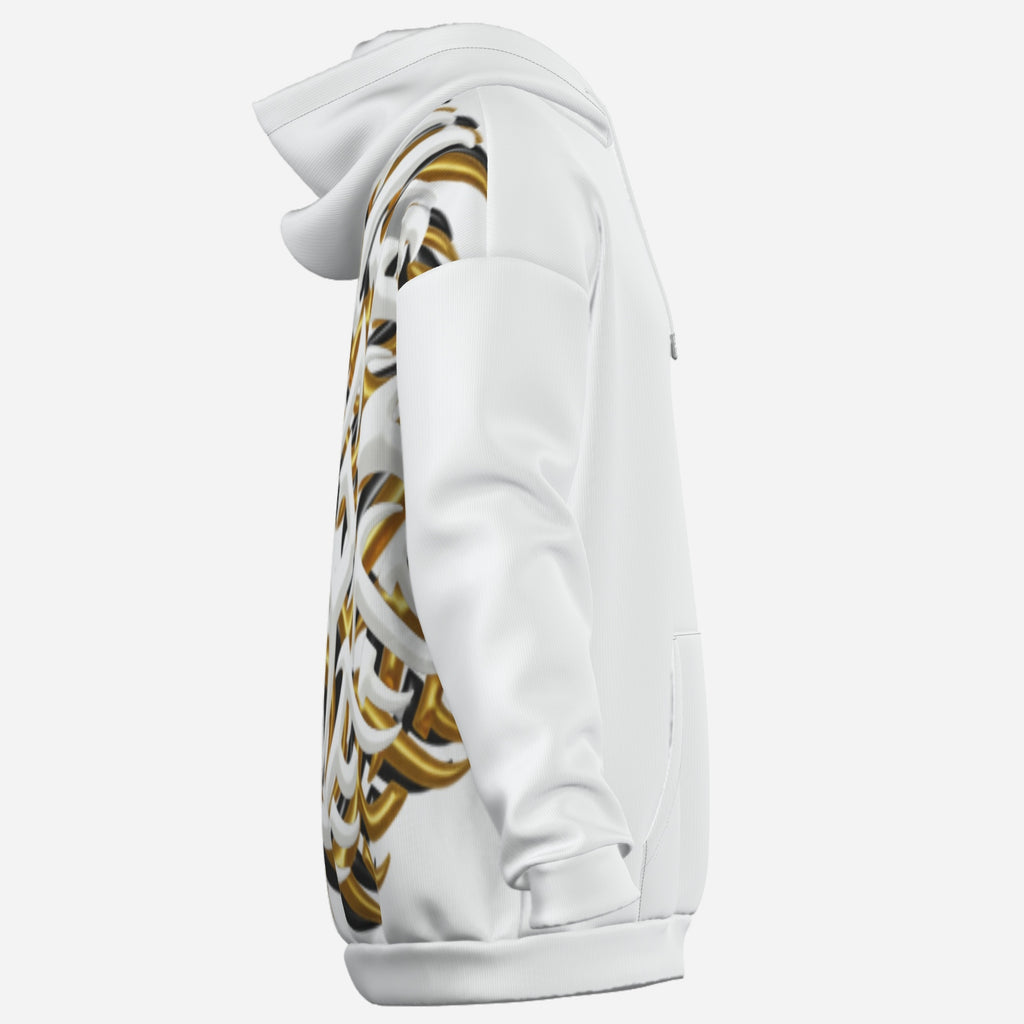 QuinZen Abstract: ONYX Statement Back Hoodie