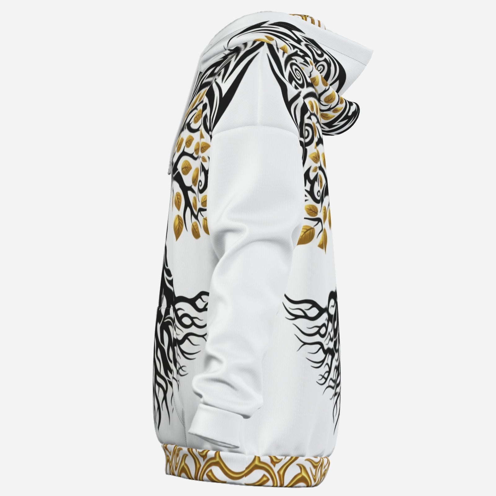 QuinZen Abstract “Golden Roots” Hoodie