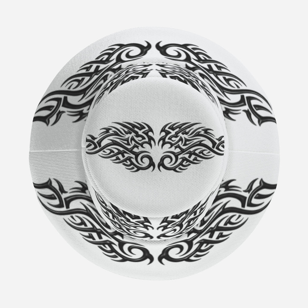 QuinZen Abstract - Aurum "Onyx" Bucket Hat (Black + White) Apparel