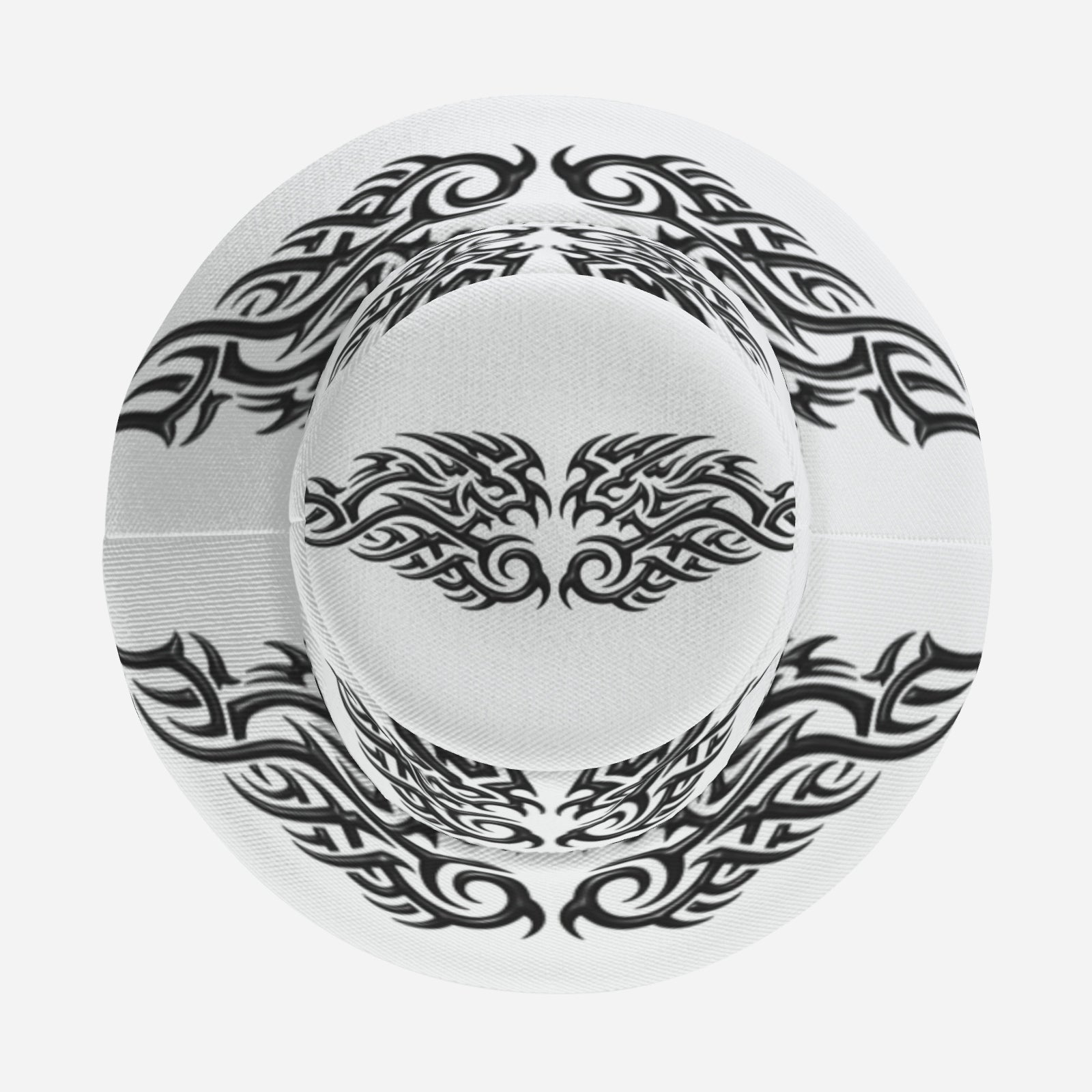 QuinZen Abstract - Aurum "Onyx" Bucket Hat (Black + White)