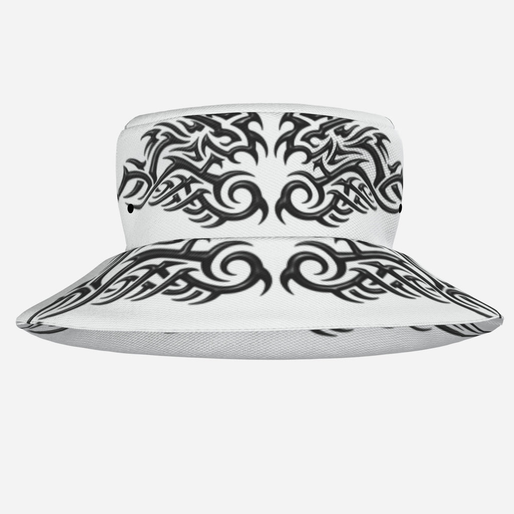 QuinZen Abstract - Aurum "Onyx" Bucket Hat (Black + White) Apparel