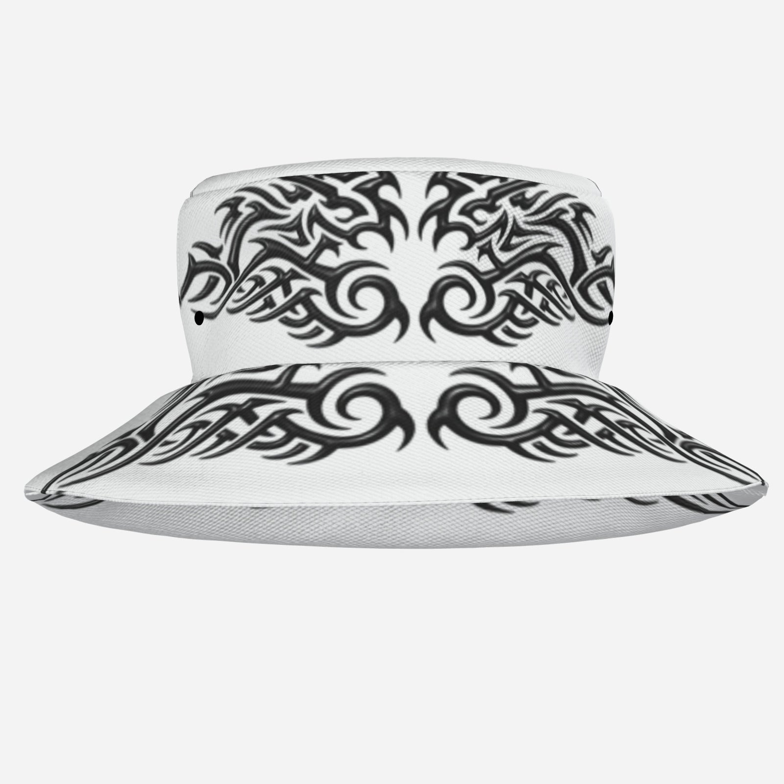 QuinZen Abstract - Aurum "Onyx" Bucket Hat (Black + White)