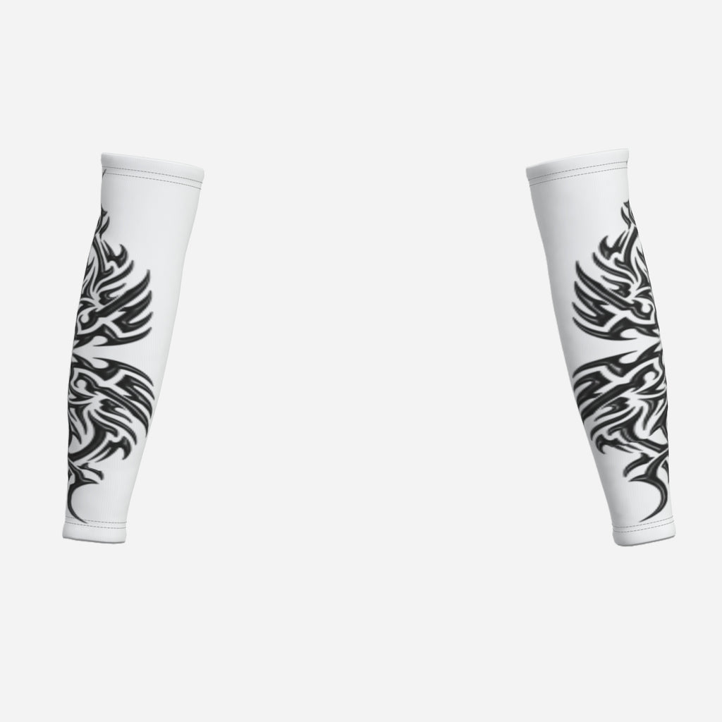 QuinZen Abstract “Aurum Onyx” Performance Arm Sleeves Apparel