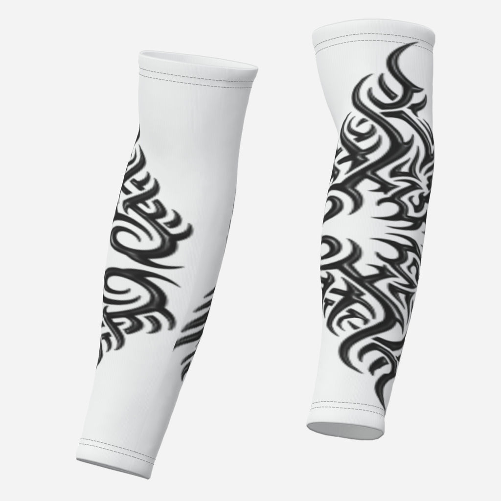 QuinZen Abstract “Aurum Onyx” Performance Arm Sleeves Apparel