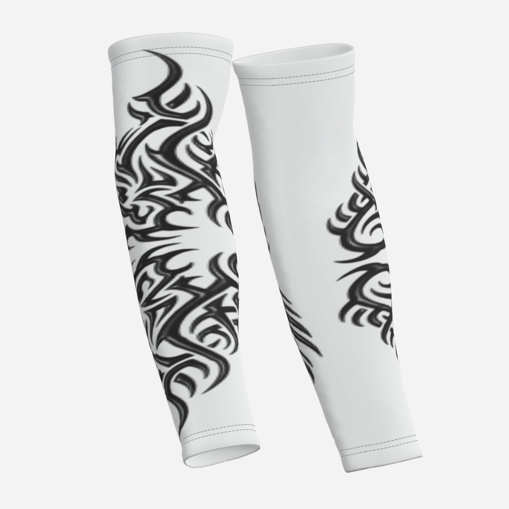 QuinZen Abstract “Aurum Onyx” Performance Arm Sleeves Apparel