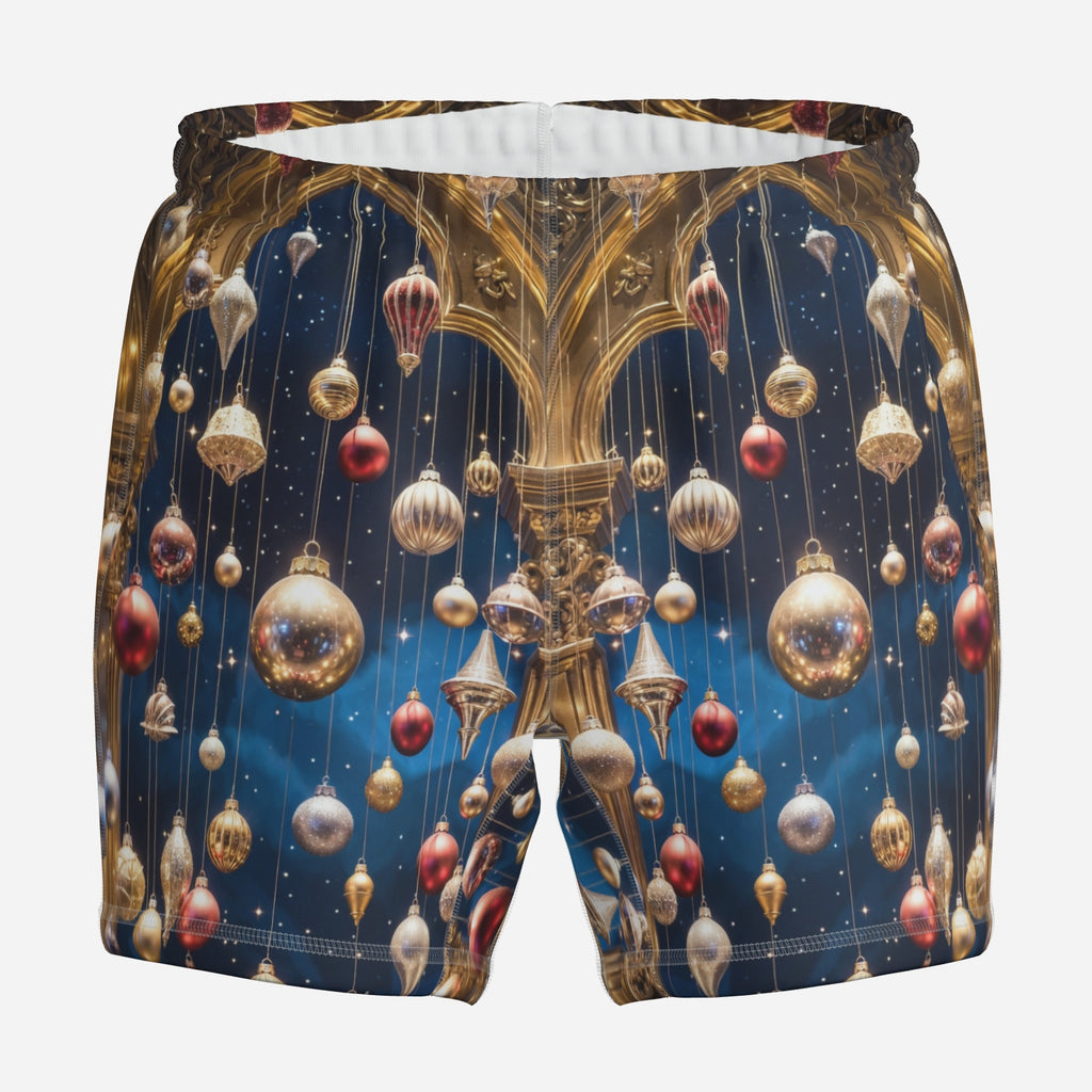 Midnight Ornament Christmas Lounge Shorts, product photo 2