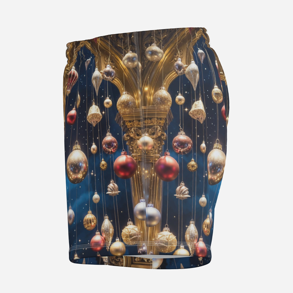 Midnight Ornament Christmas Lounge Shorts, product photo 4