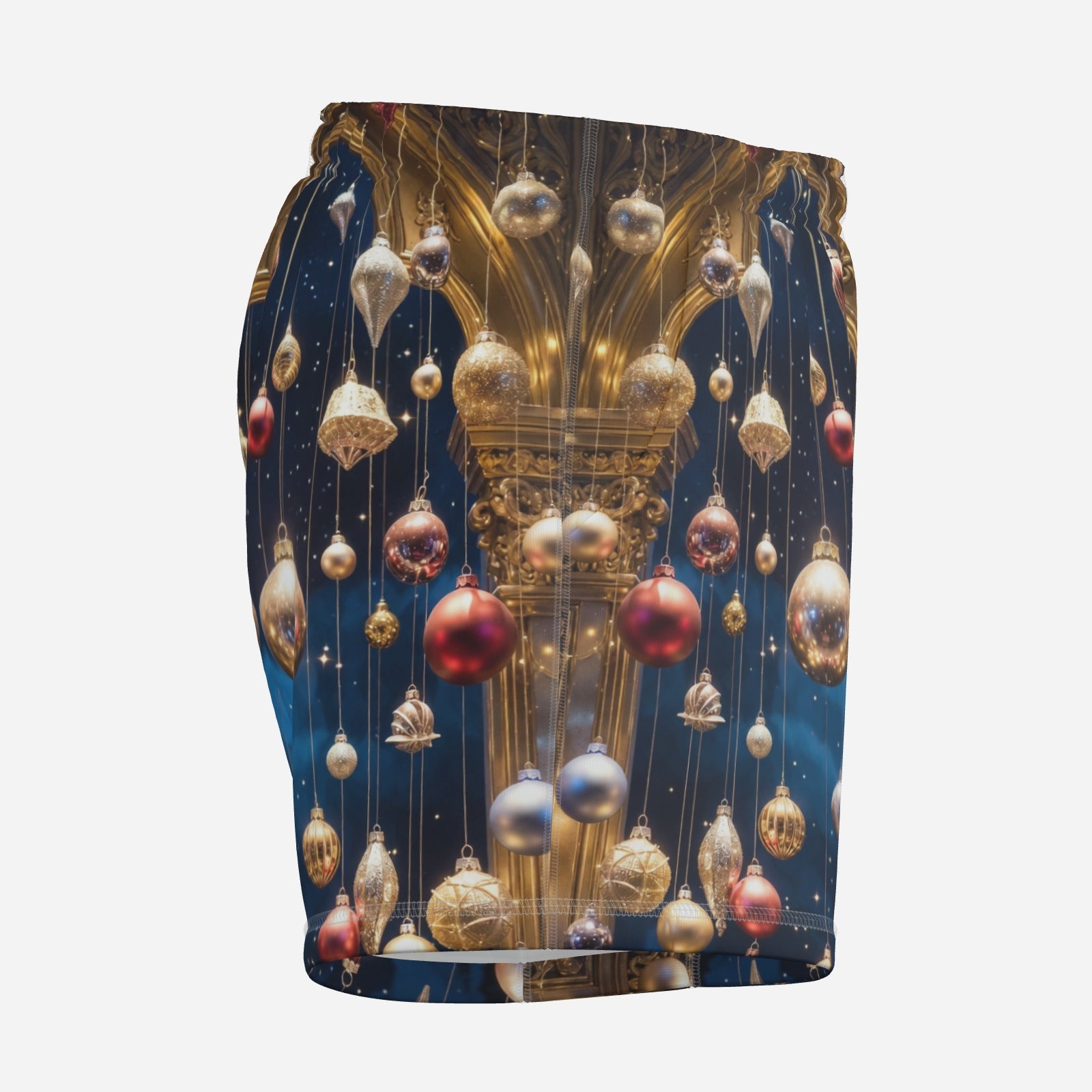 Midnight Ornament Luxe Shorts – Holiday Glam Lounge Shorts