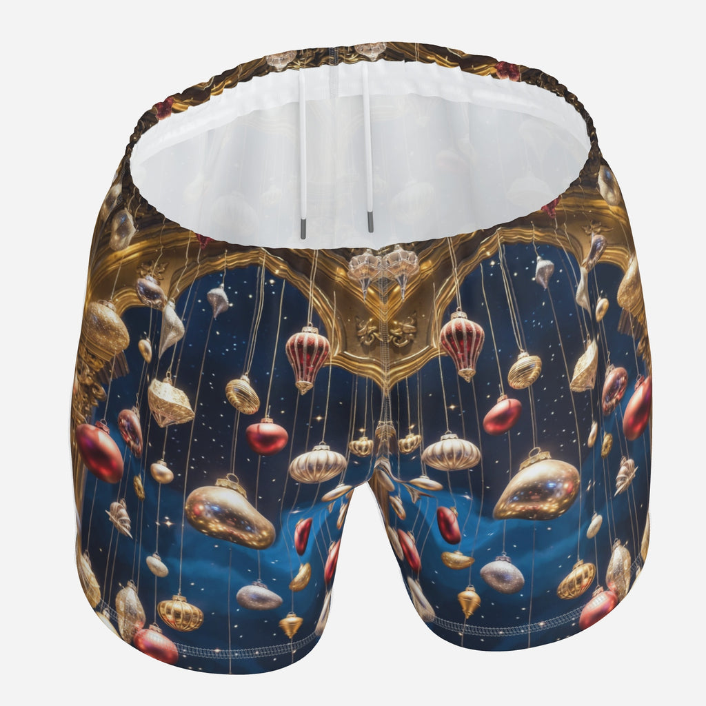 Midnight Ornament Christmas Lounge Shorts, product photo 6