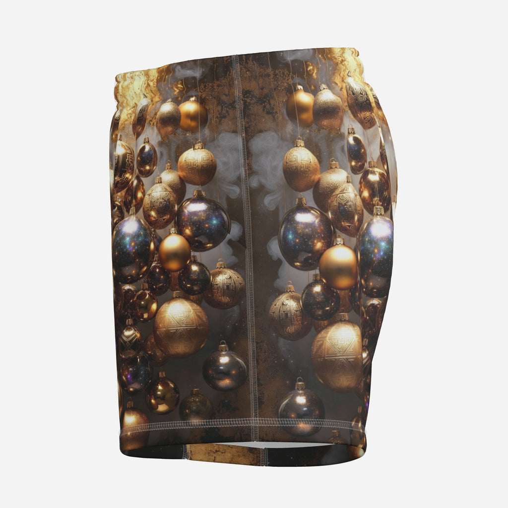 Gilded Ornament Christmas Lounge Shorts, product photo 4