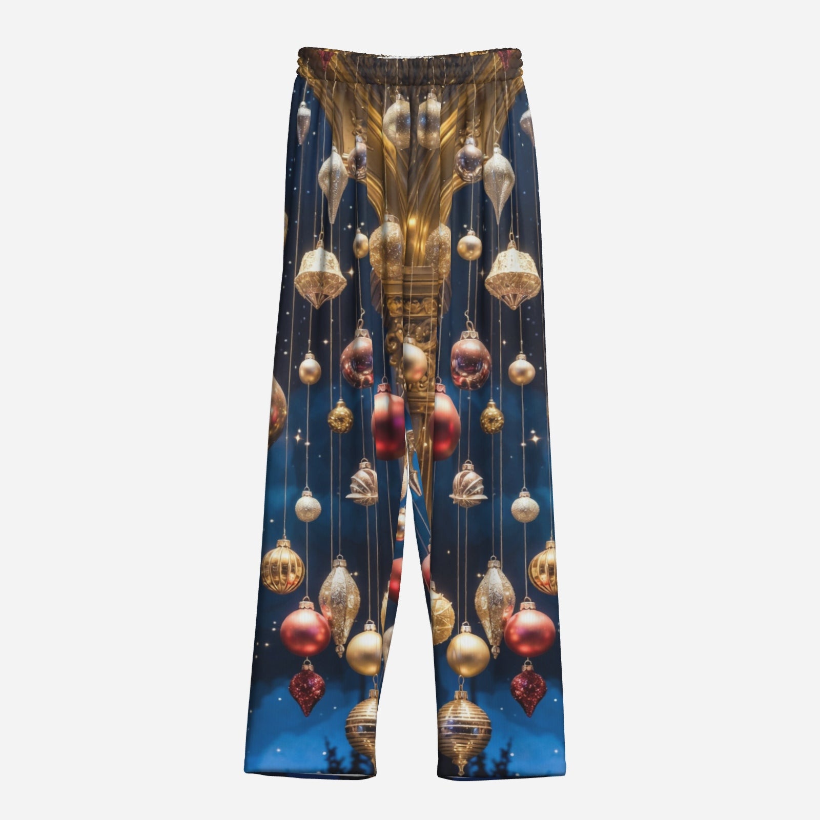 Midnight Ornament Pajama Set – Holiday Glam Button-Top & Lounge Pants