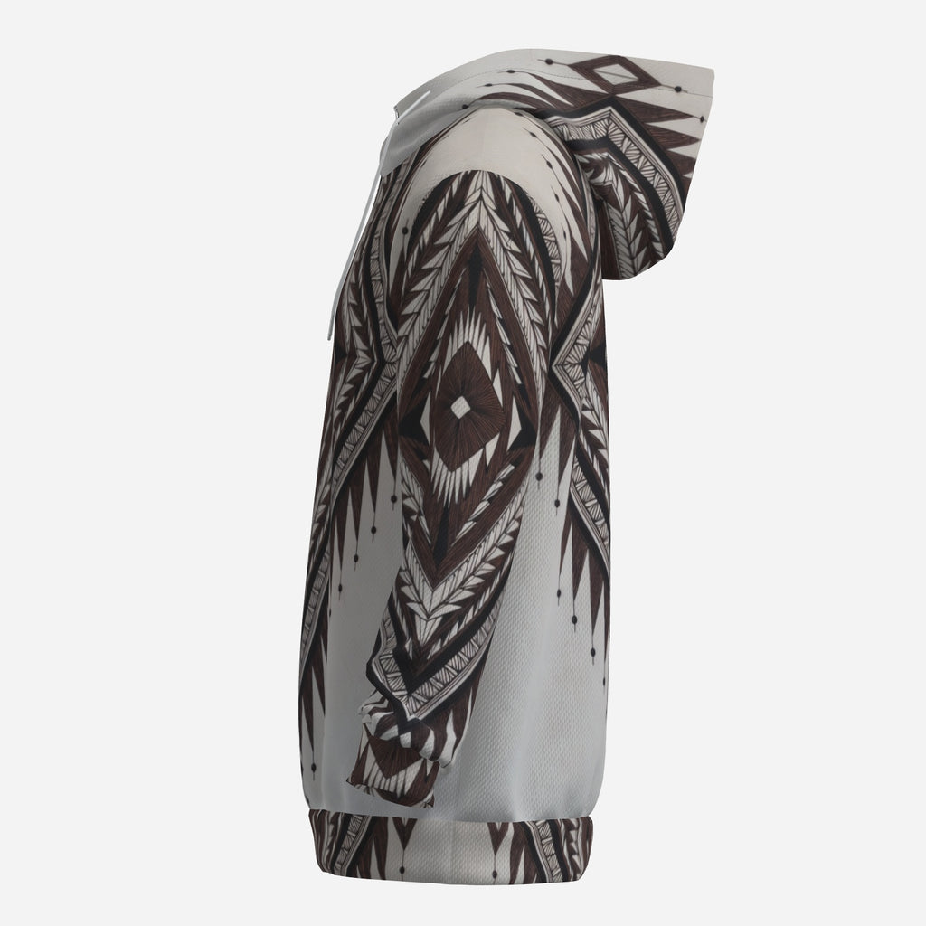 Tribal Apex Unisex Hoodie – Boho Geometric Statement Design + Street Luxe Comfort