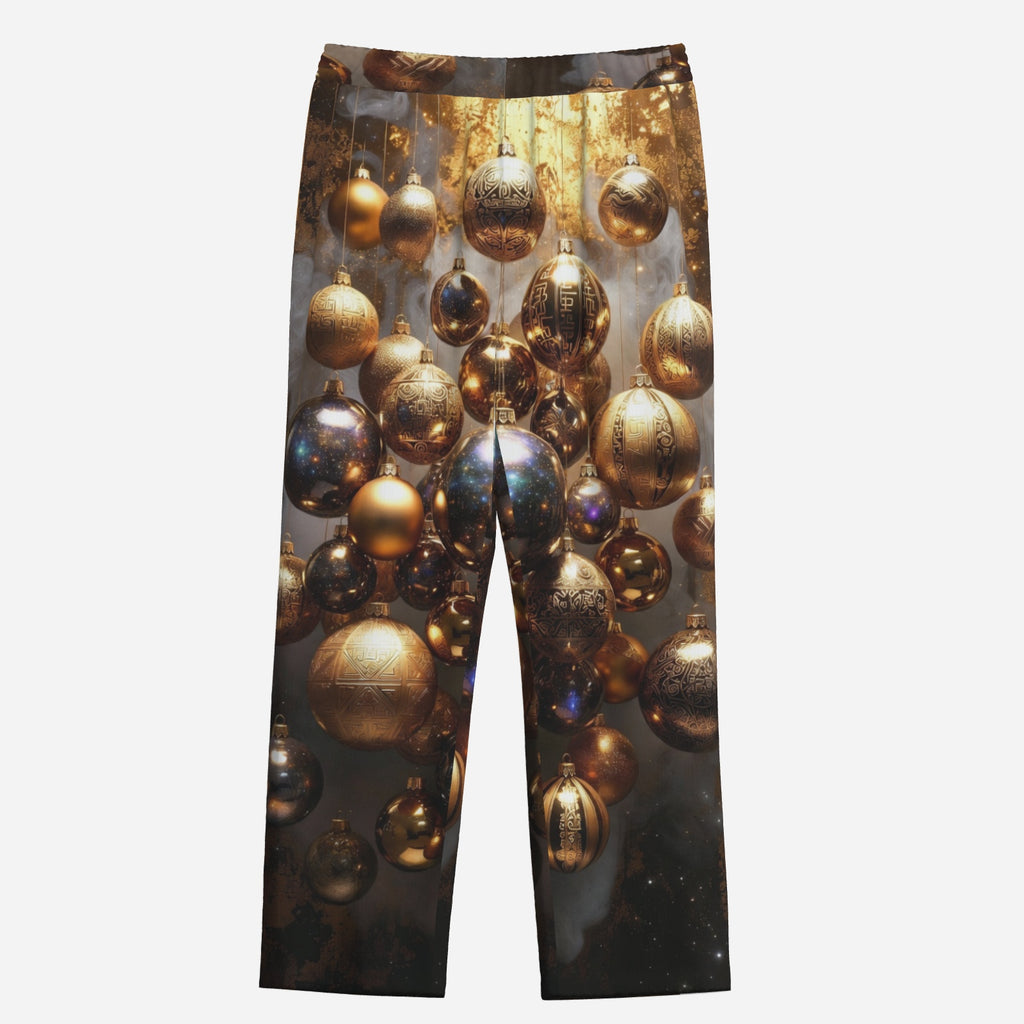 Gilded Galaxy Women's Christmas Pajama Set, product photo 3