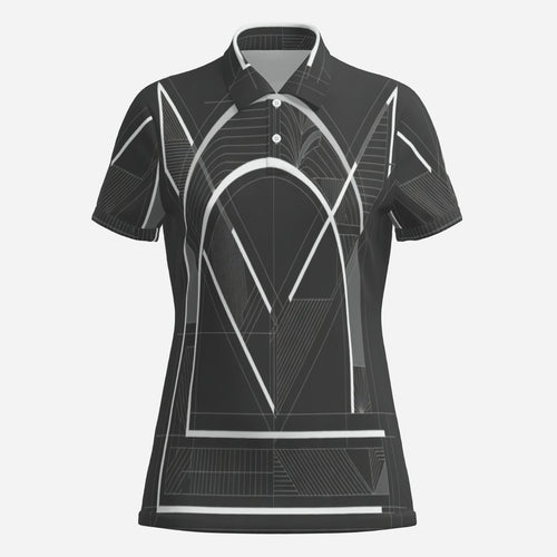 Black Arch Women's Polo by QuinZen Collective – view 1