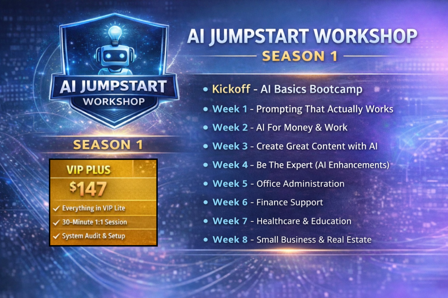 AI Jumpstart Workshop - VIP Plus