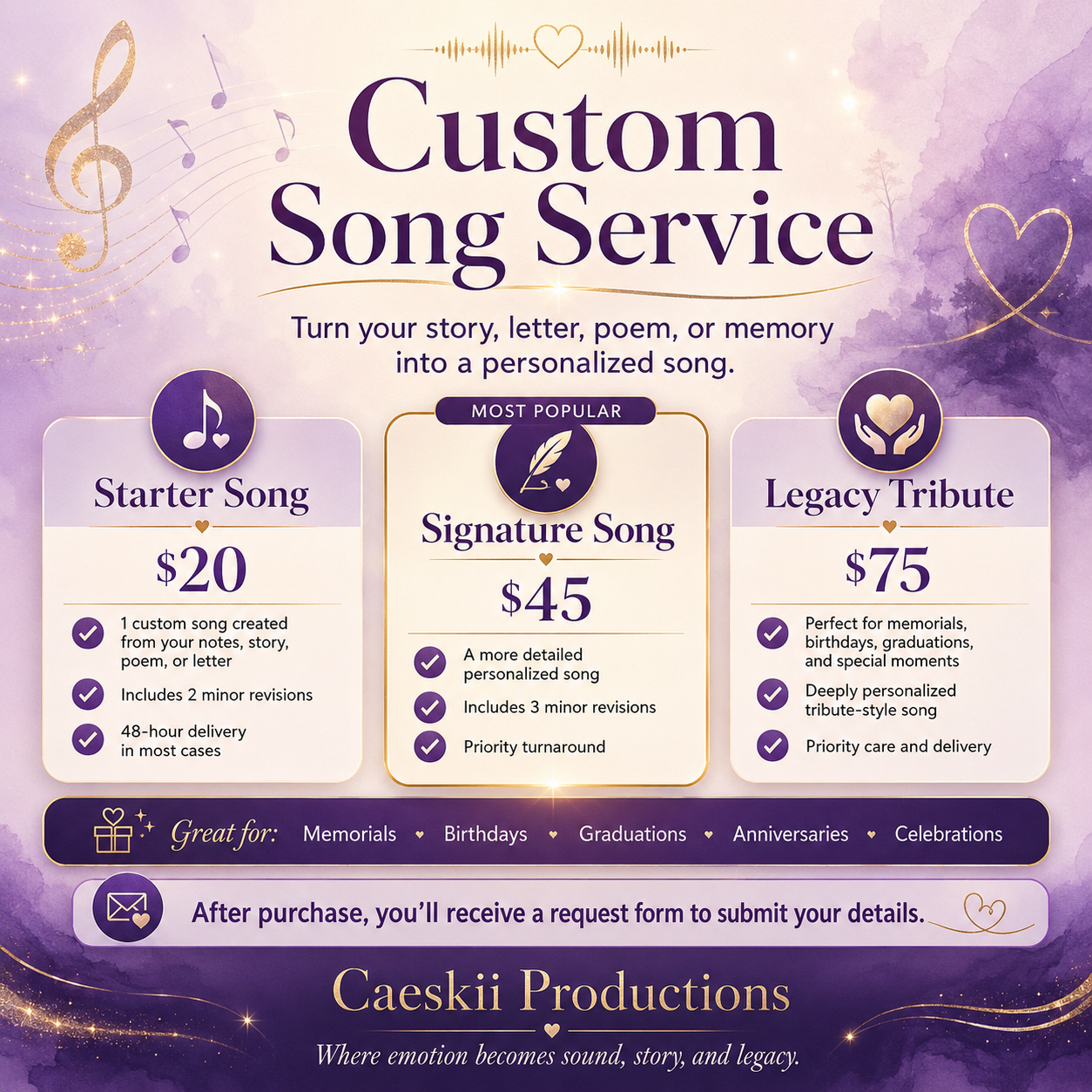 Custom Song Service