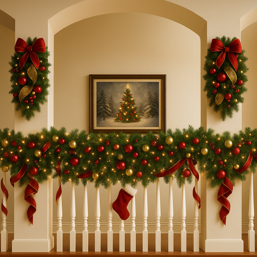 Winter Elegance Teardrop Swag – Holiday Decor Apparel