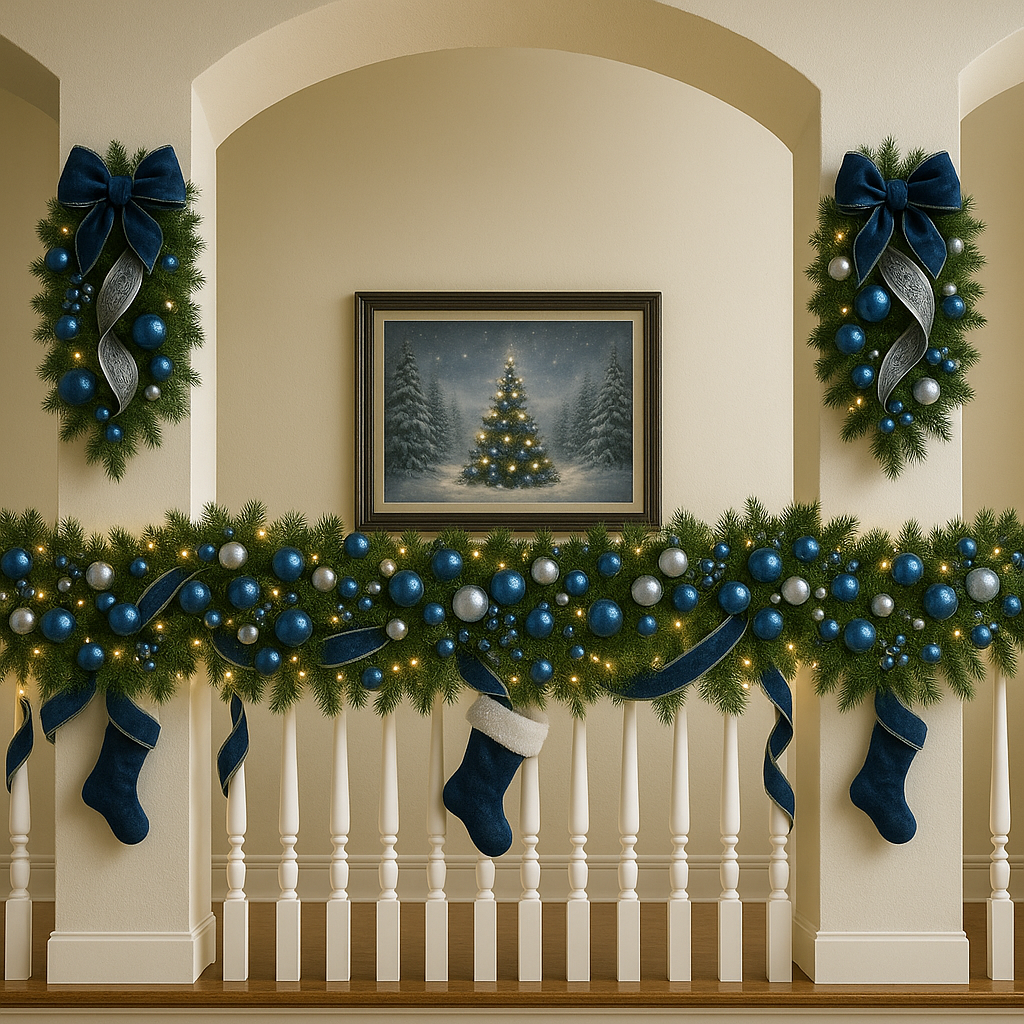 Winter Elegance Teardrop Swag – Holiday Decor Apparel