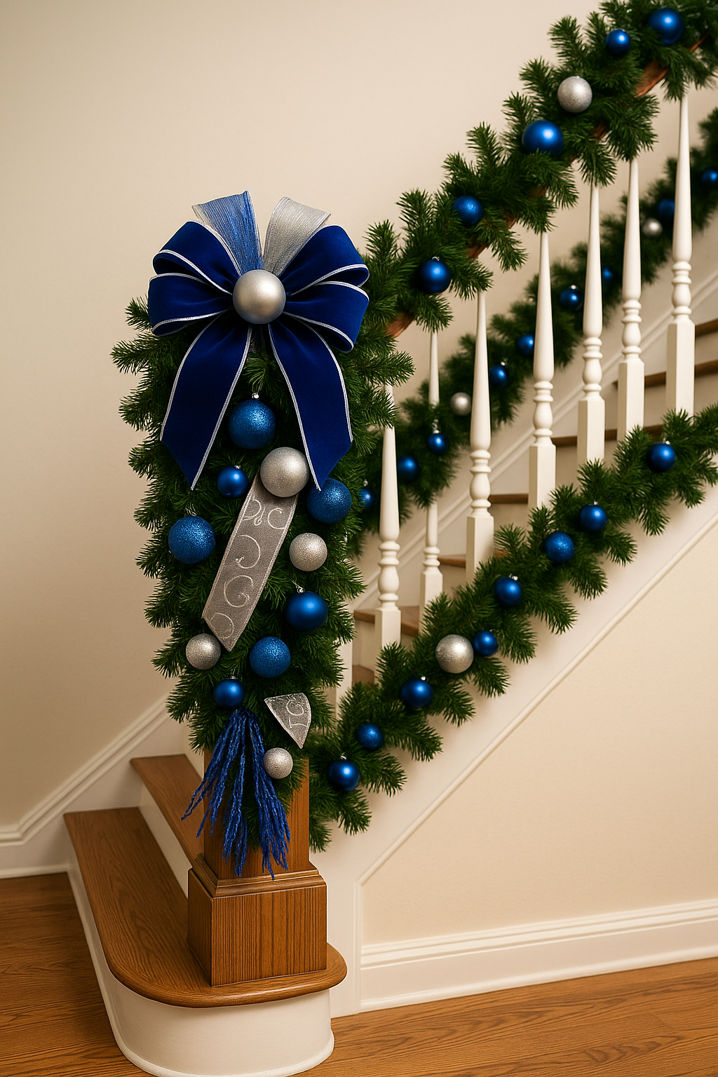 Winter Elegance Teardrop Swag – Holiday Decor Apparel